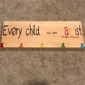 Kids artist artwork holder